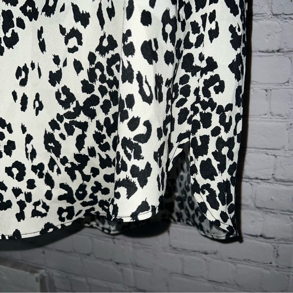 Mng Collection Leopard Print Short Sleeve Dress W… - image 7